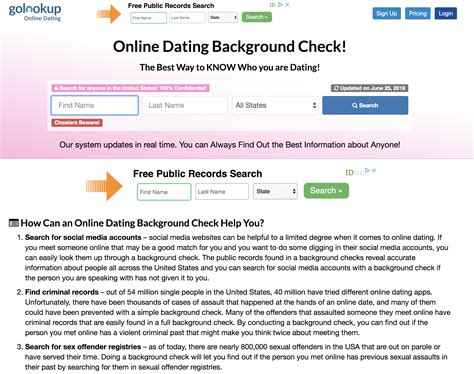 onlinedatingcheck|free online dating background checks.